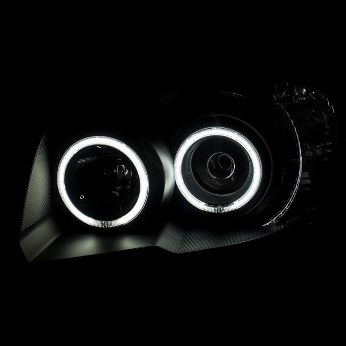 ANZO PROJECTOR HEADLIGHTS BLACK w/ HALO (No Bulbs Included)