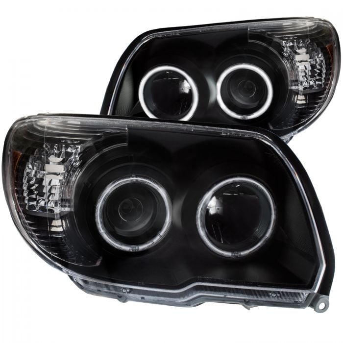 ANZO PROJECTOR HEADLIGHTS BLACK w/ HALO (No Bulbs Included)