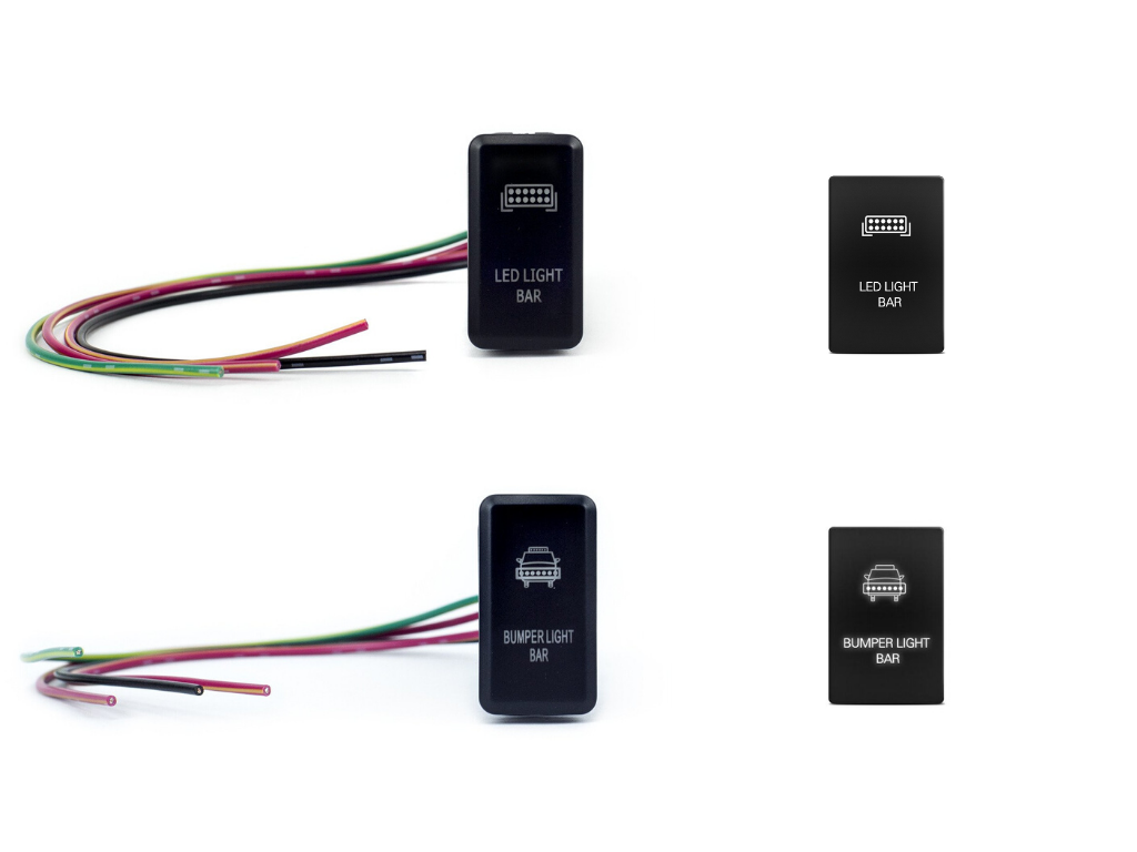 2003-2009 Toyota 4Runner 32" Lower Bumper Hidden LED Light Bar Brackets/Combo - Cali Raised LED