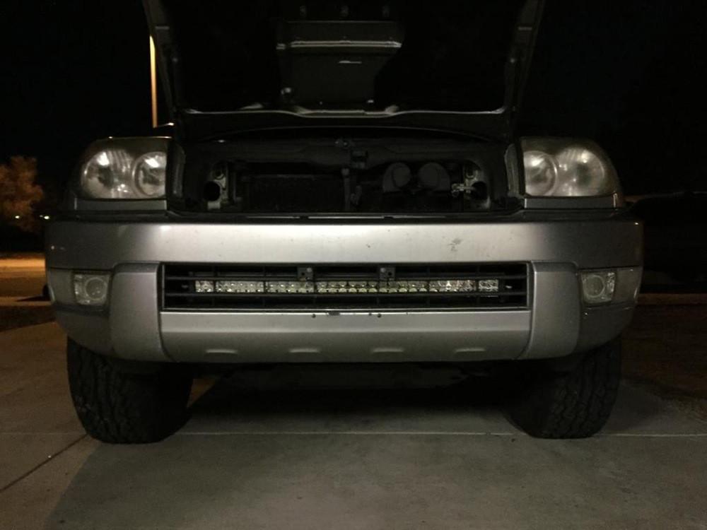 2003-2009 Toyota 4Runner 32 Lower Bumper Hidden LED Light Bar Brackets/Combo - Cali Raised LED