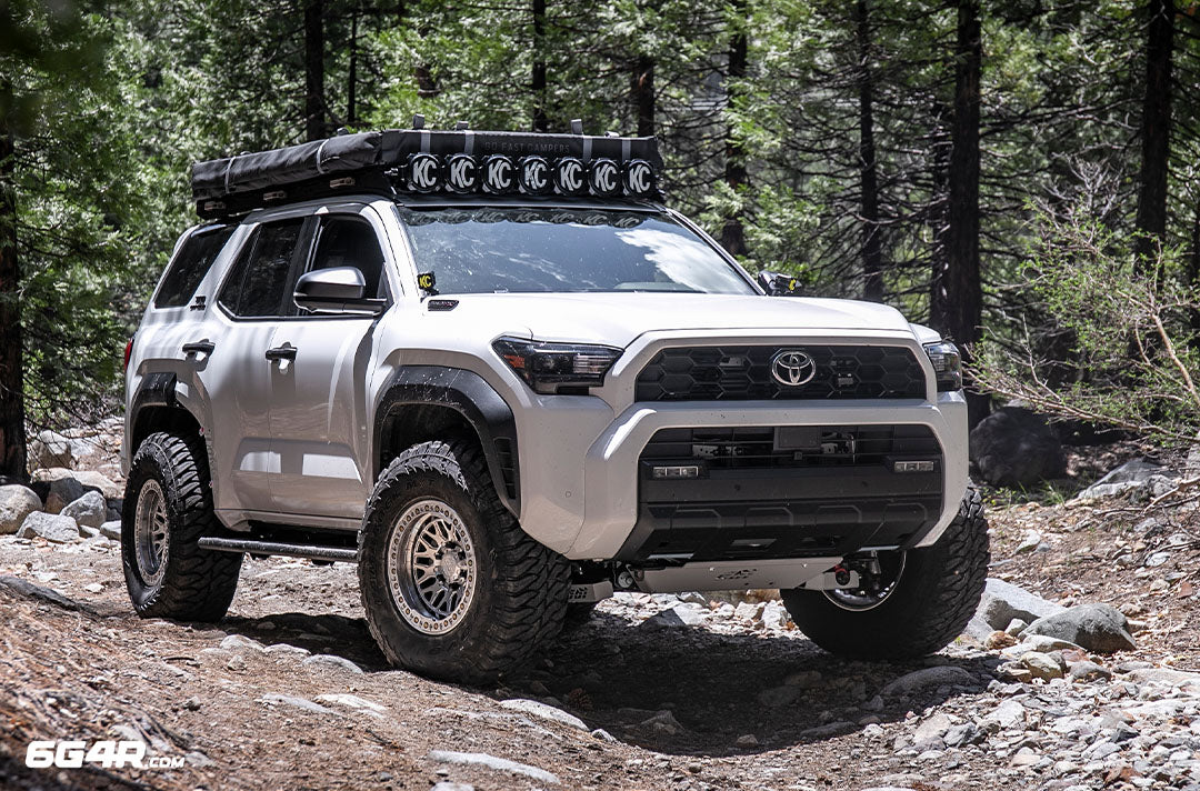 Front shot of Peak Collar lift installed with rear spring spacer on 6th gen 4Runner