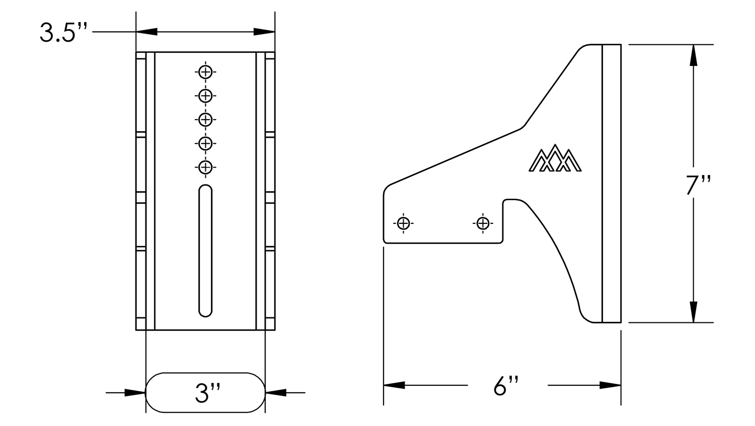 HD Awning Brackets for DRIFTR Roof Racks