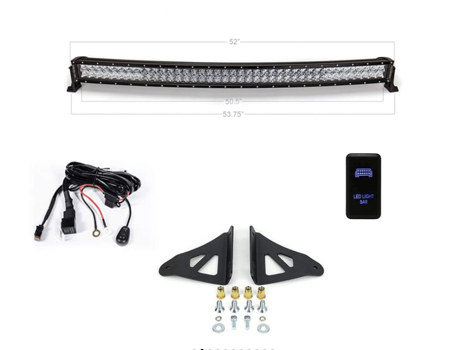 2003-2021 TOYOTA 4RUNNER 52" CURVED LED LIGHT BAR ROOF BRACKETS KIT