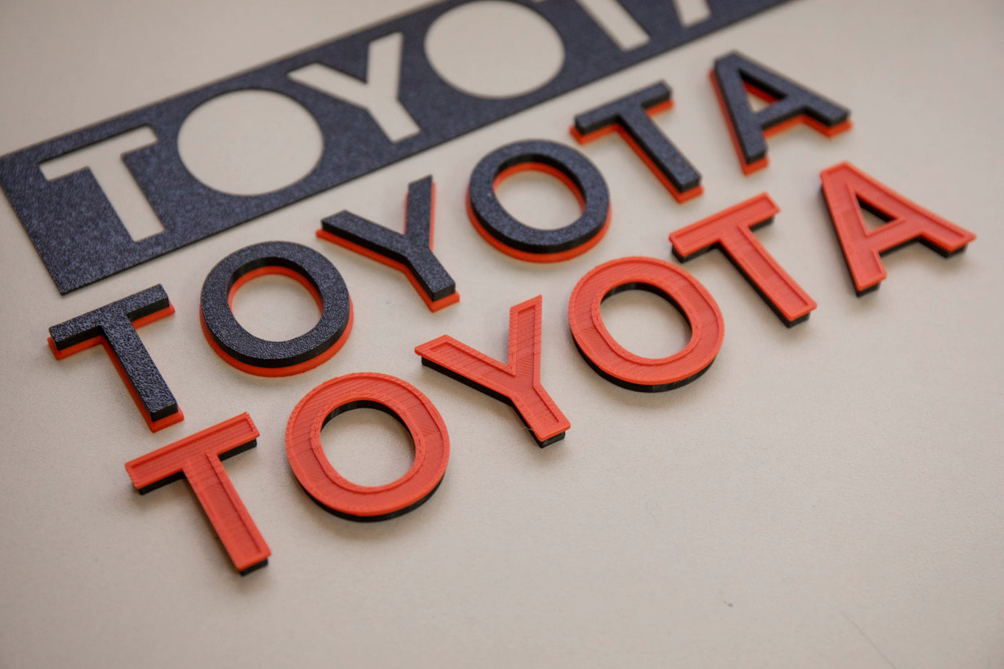 TOYOTA TRD PRO Dash Letters 6th Gen 4Runner