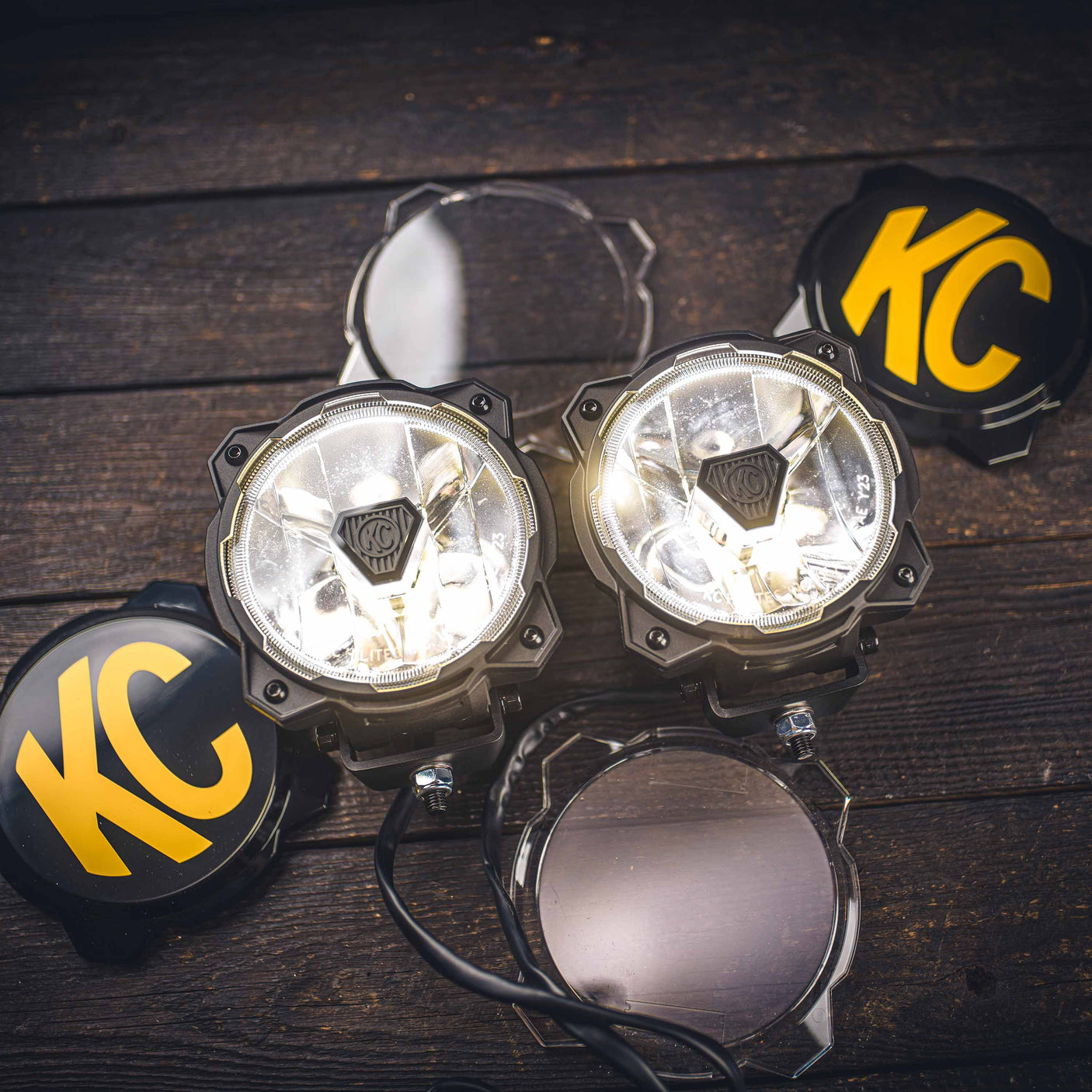 KC HiLiTES Titan Light Gravity® Titan™ 6" LED - Pair Pack - Wide-40 Beam - #91403