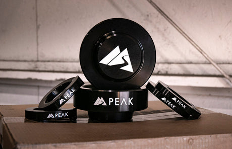 Peak 2.25" Trail Kit for 2025+ Toyota 4Runner. Bolt-on install, rear spacer options, and clearance for up to 35" tires.