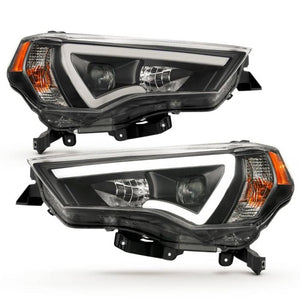 ANZO PROJECTOR LIGHT BAR STYLE HEADLIGHTS BLACK CLEAR AMBER