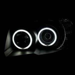 ANZO PROJECTOR HEADLIGHTS BLACK w/ HALO (CCFL)