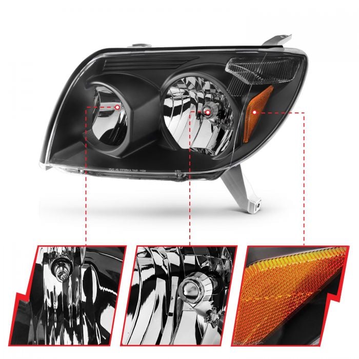 Anzo CRYSTAL HEADLIGHT BLACK