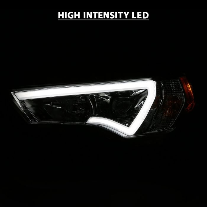 ANZO PROJECTOR LIGHT BAR STYLE HEADLIGHTS CHROME CLEAR AMBER