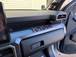 TOYOTA TRD PRO Dash Letters 6th Gen 4Runner
