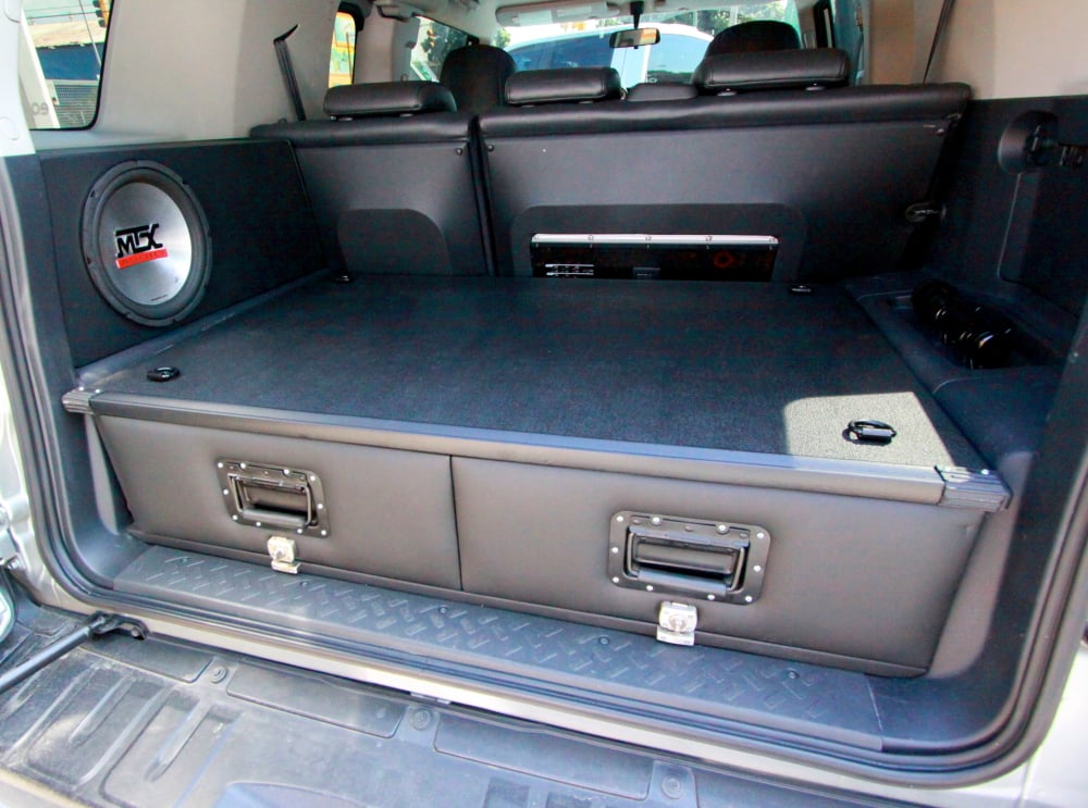 PPaccessories Toyota FJ cruiser drawer slide system