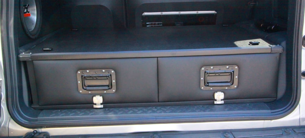 PPaccessories Toyota FJ cruiser drawer slide system