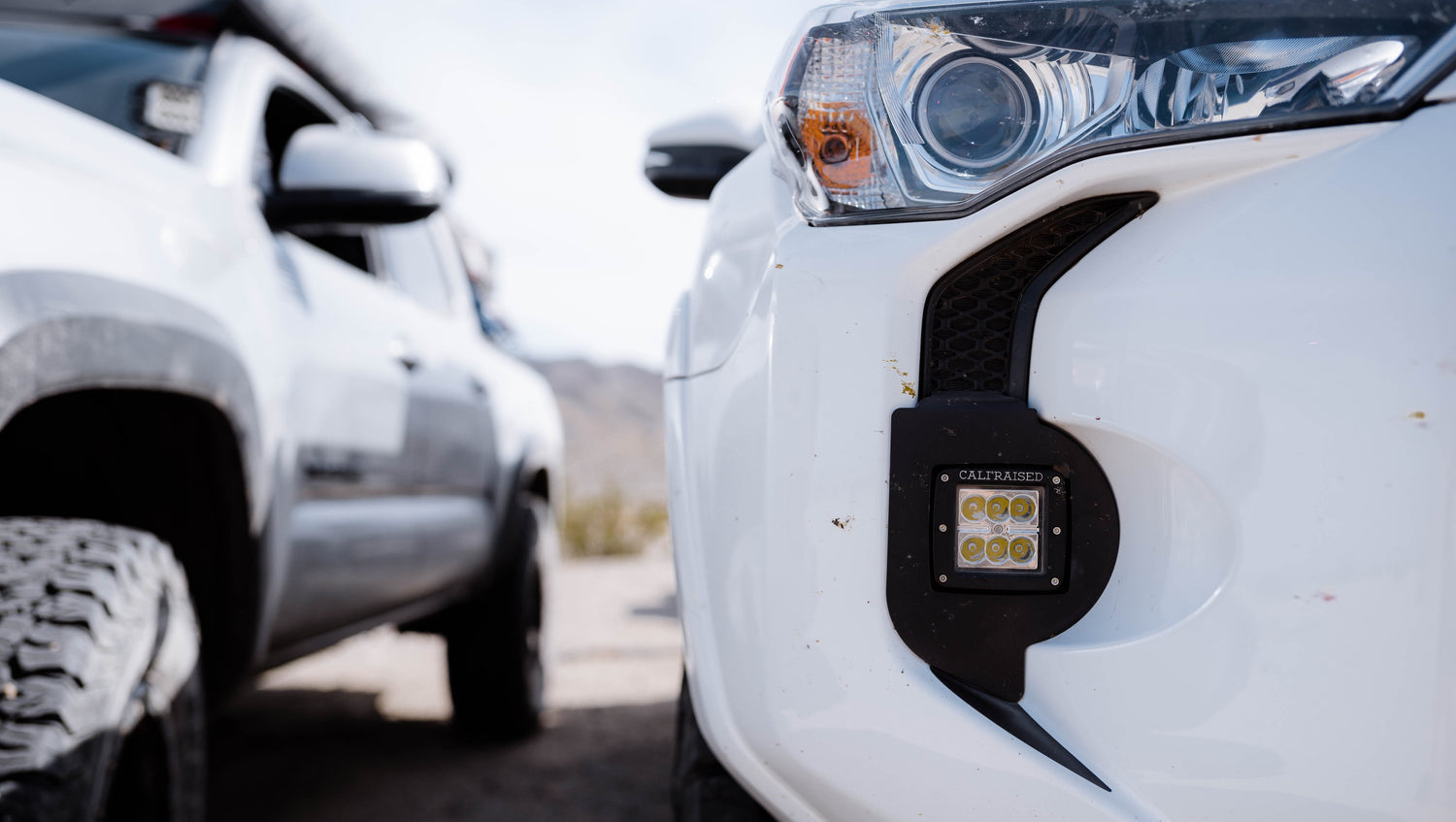 2014-2020 Toyota 4Runner LED Fog Light Pod Replacements Brackets/Combo - Cali Raised LED