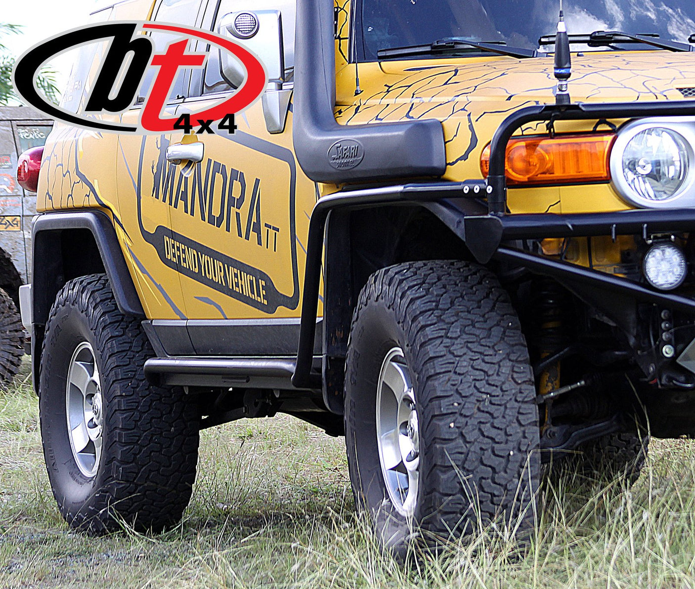 BT4X4 FJ Cruiser rock sliders