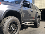Trail Edition Bolt On Rock Sliders installed on gray 4Runner - Cali Raised LED
