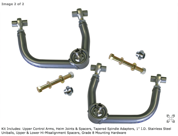 Total Chaos 05+ Tacoma, 03+ 4Runner, 07+ FJ Cruiser Upper Control Arm Kit