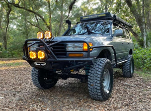 BT4X4 Land cruiser 80 series Rally front bumper with full grill guard