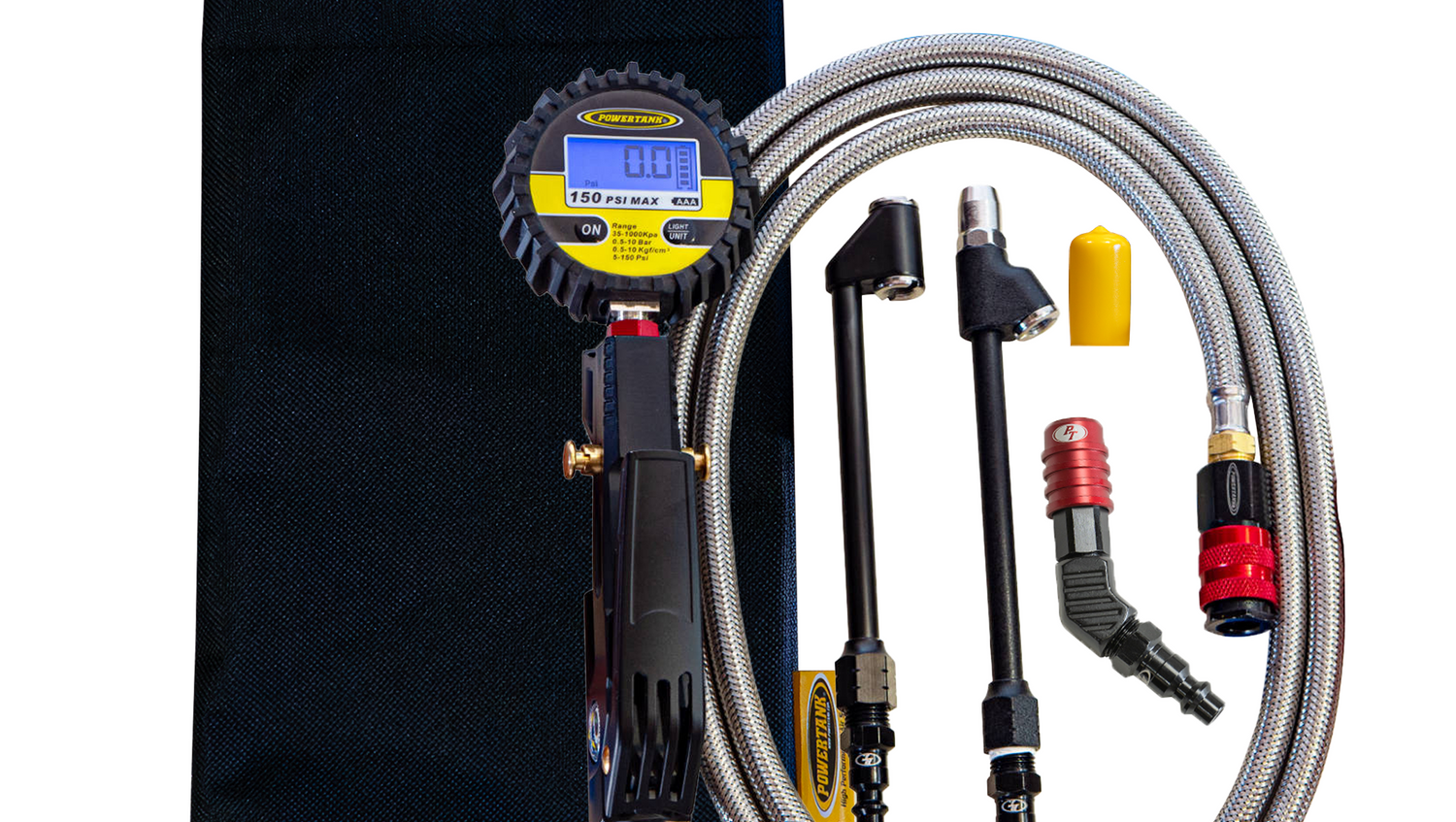Big Kahuna Digital - Ventoso Tire Inflator with Gauge, 6 ft. Hose, and Quick-Switch Chucks