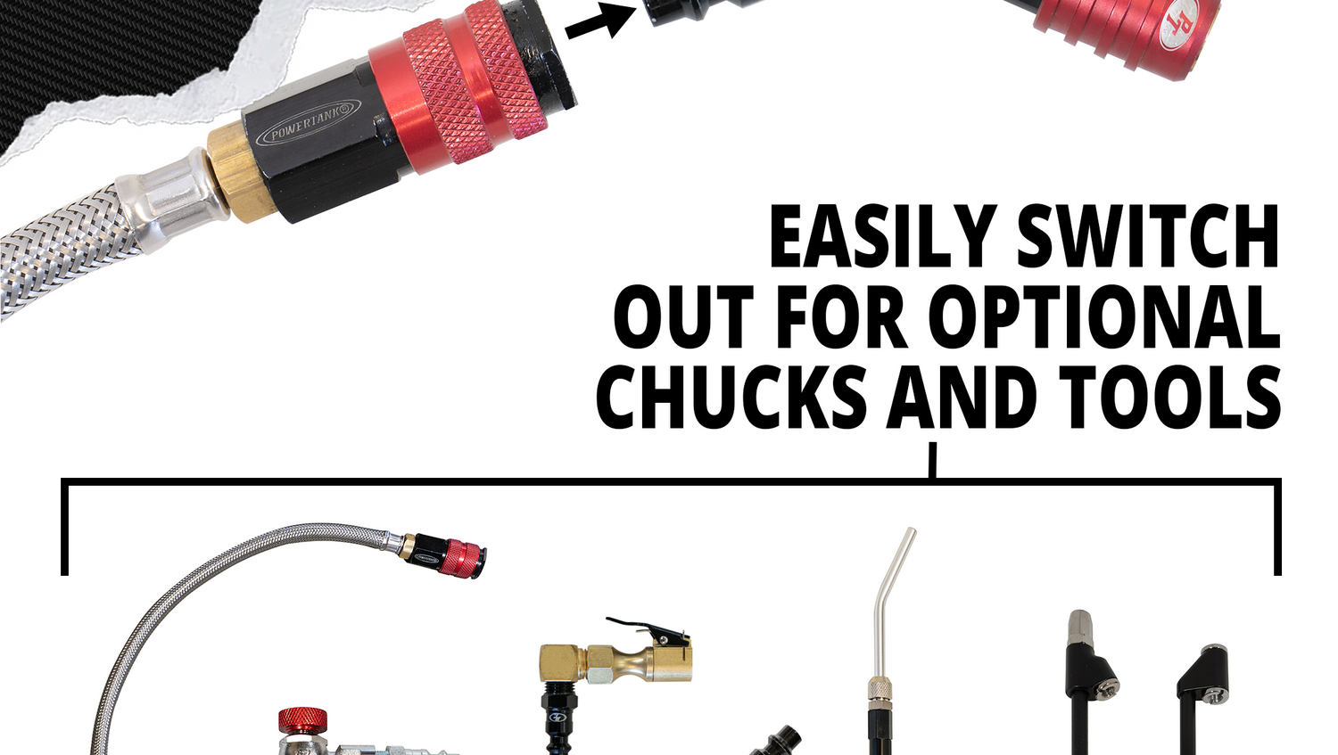 RED MOD - PT Shock Chuck XL - No-Air Loss - for Ventoso RED