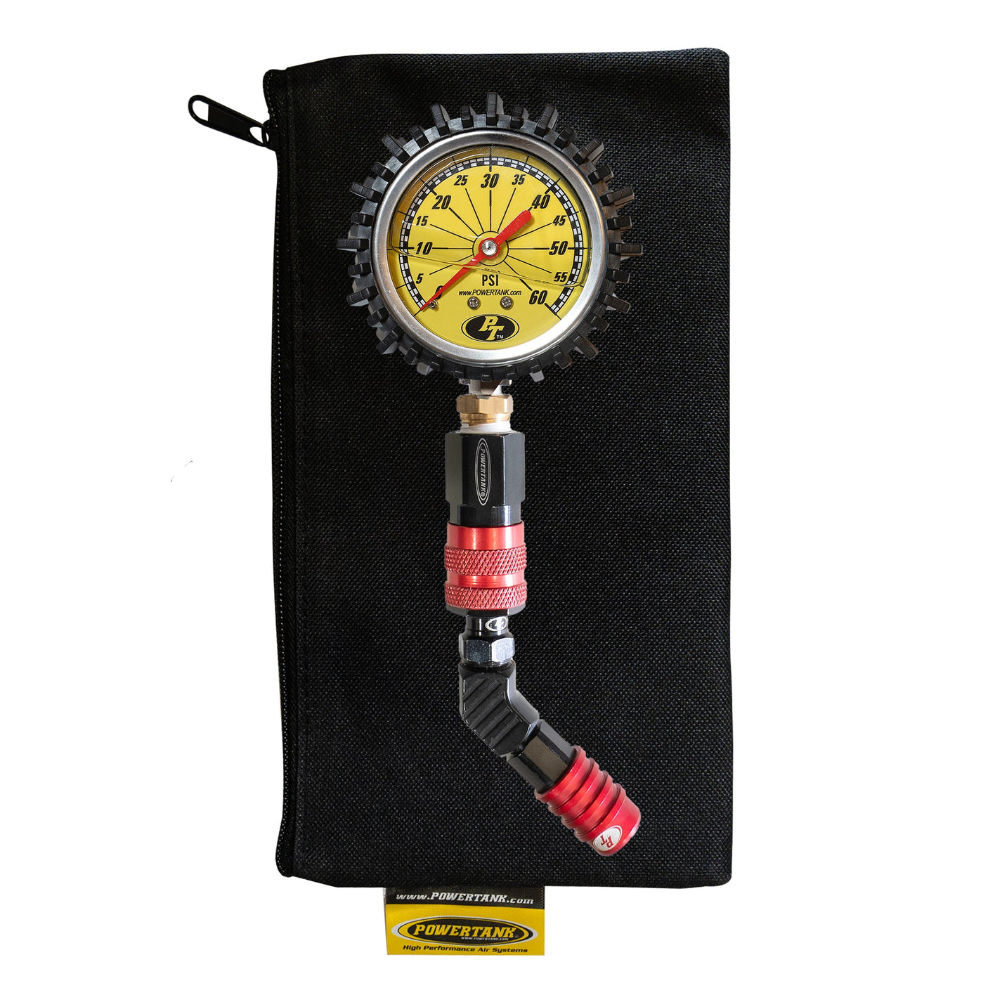 60A TPG RED - 60 psi Liquid Analog Modular Tire Pressure Gauge