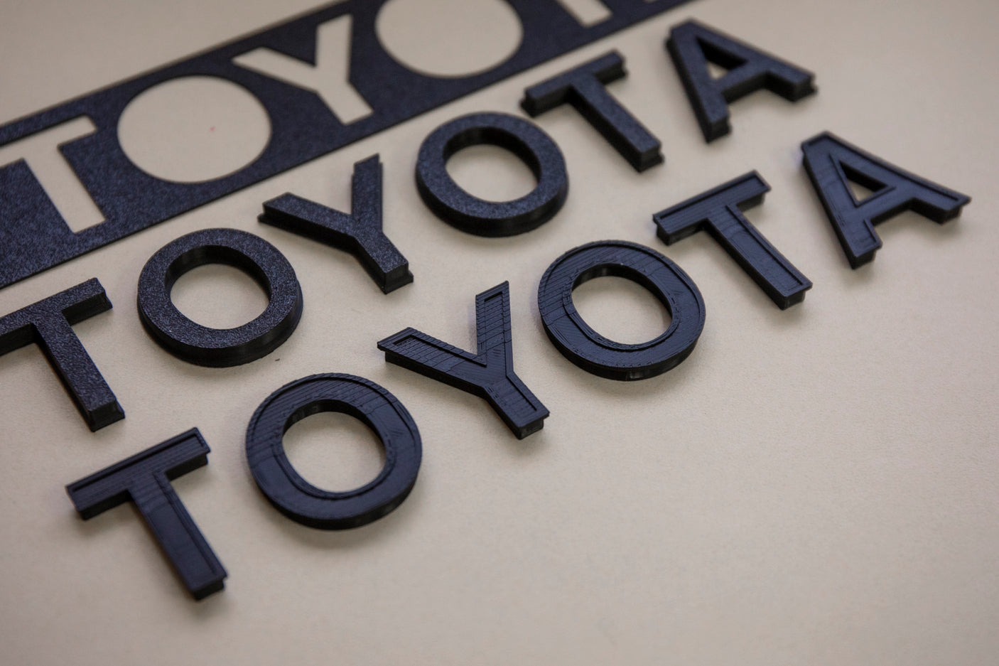 TOYOTA TRD PRO Dash Letters 6th Gen 4Runner