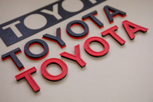 TOYOTA TRD PRO Dash Letters 6th Gen 4Runner