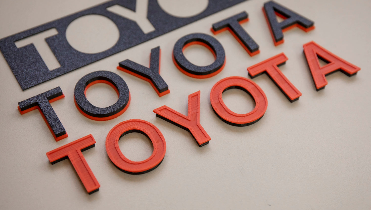 TOYOTA TRD PRO Dash Letters 6th Gen 4Runner