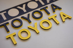 TOYOTA TRD PRO Dash Letters 6th Gen 4Runner