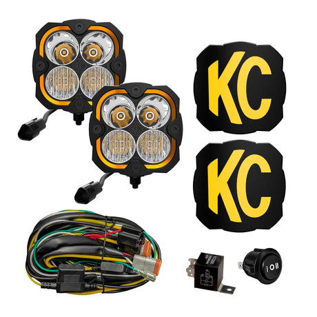 KC HiLiTES FE4 FLEX ERA® 4 - 2-Light System - 80W Combo Beam - #287
