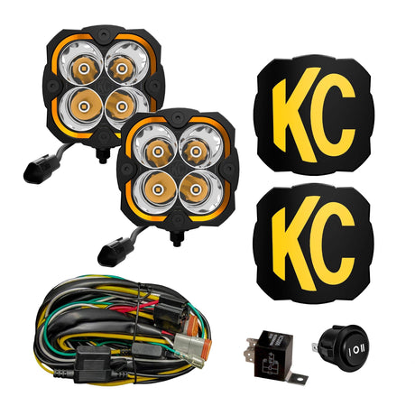 KC HiLiTES FE4 FLEX ERA® 4 - 2-Light System - 80W Spot Beam - #286