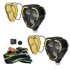 KC HiLiTES Fog Lights FLEX ERA® 3 Dual Mode SAE Fog LED Light Pods - 2-Light Master Kit - # 284