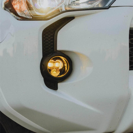 KC HiLiTES Fog Lights FLEX ERA® 3 Dual Mode SAE Fog LED Light Pods - 2-Light Master Kit - Toyota Tacoma/4Runner/Tundra - # 97154