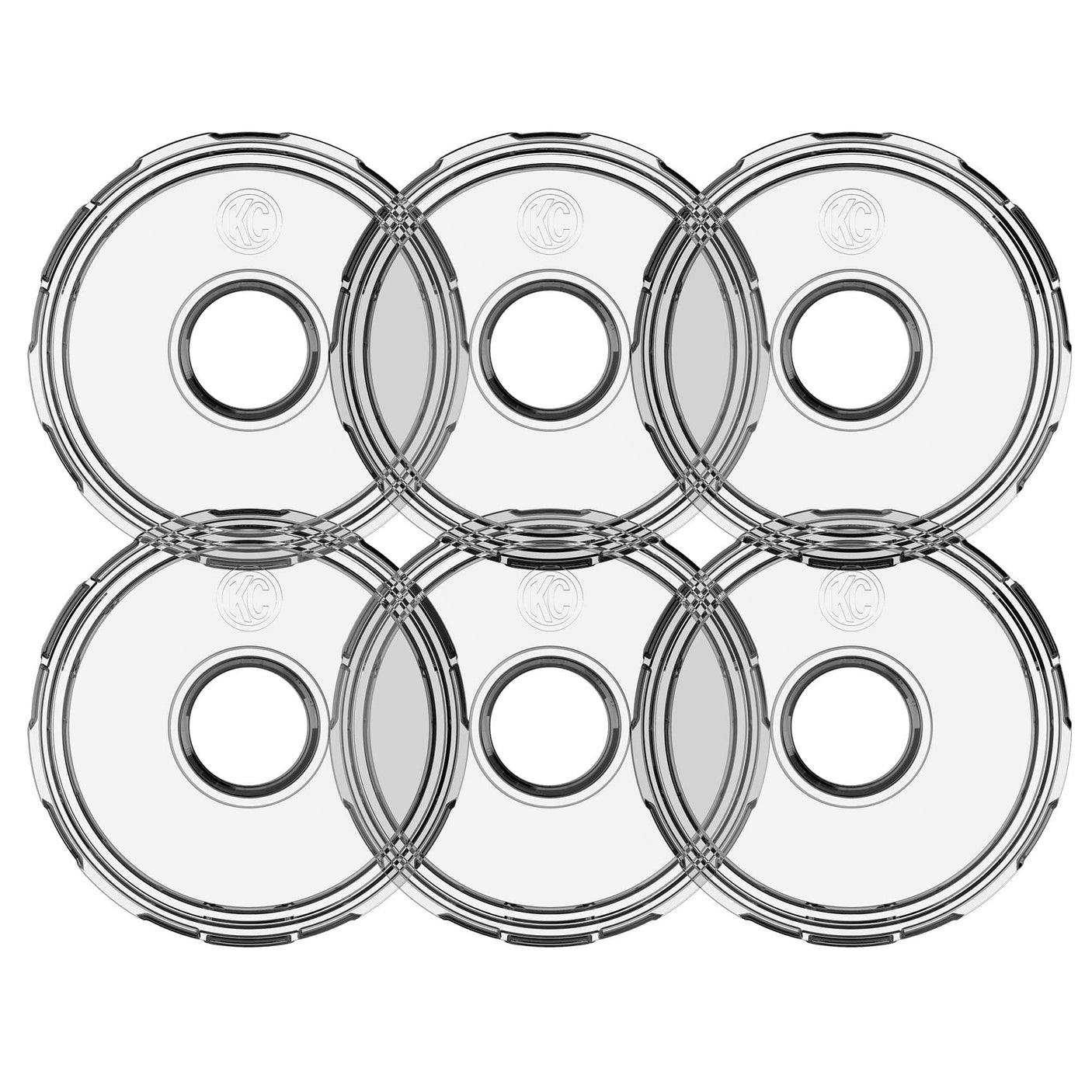 KC HiLiTES Lens Cyclone V2 LED - Replacement Lens - Clear - 6-PK - #4410