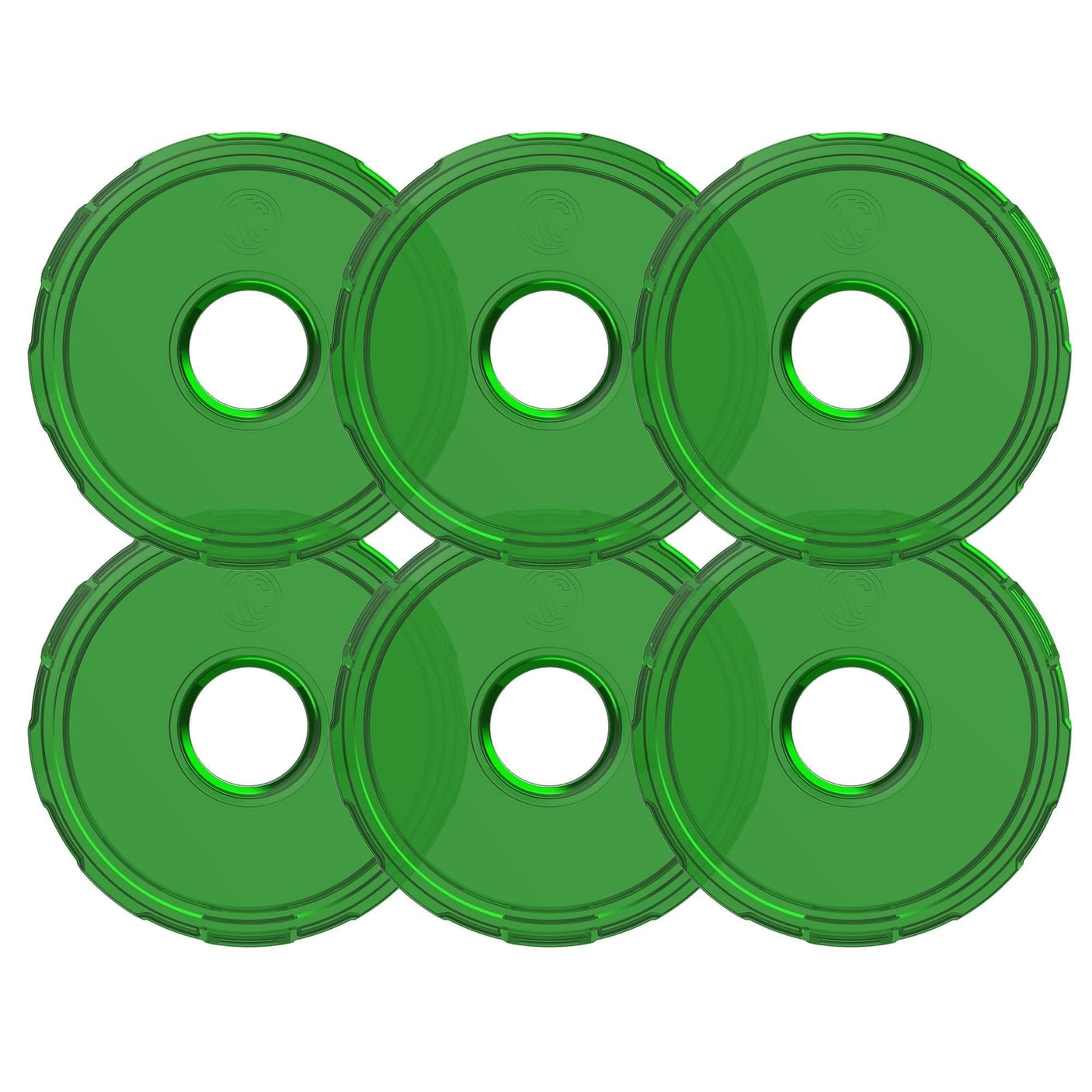 KC HiLiTES Lens Cyclone V2 LED - Replacement Lens - Green - 6-PK - #4415