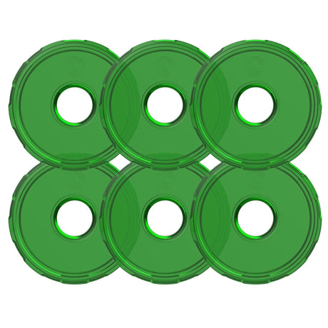KC HiLiTES Lens Cyclone V2 LED - Replacement Lens - Green - 6-PK - #4415