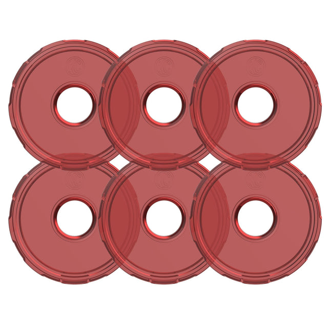 KC HiLiTES Lens Cyclone V2 LED - Replacement Lens - Red - 6-PK - #4413