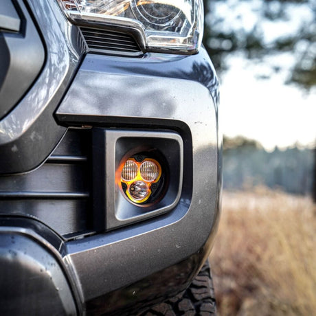 KC HiLiTES Light Mounts Bracket Set - Fog Pocket Kit for FLEX ERA® 3 - Brackets and Bezels - For Toyota Vehicles (pr) - # 7471