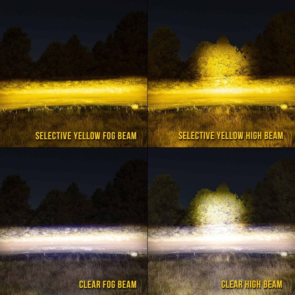 KC HiLiTES Light Pods FLEX ERA® 3 Dual Mode SAE Fog LED Light Pod - Single Light Master Kit - # 1284