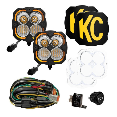 KC HiLiTES Light Pods FLEX ERA® 4 - 2-Light Master LED Light Pod Kit - # 289