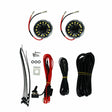 KC HiLiTES Rock Lights Cyclone V2 LED - 2-Light Universal Under Hood Lighting System - 5W Flood Beam - # 355