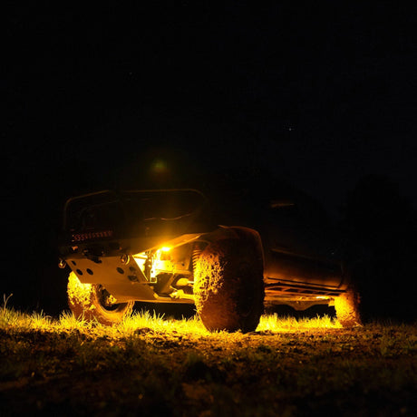 KC HiLiTES Single Cyclone V2 LED - Single Light - Amber Lens - 5W Flood Beam - #1360