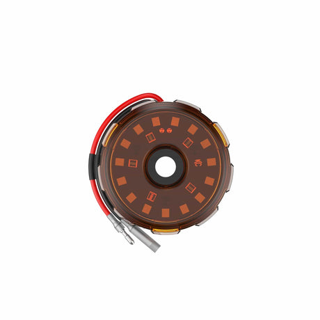 KC HiLiTES Single Cyclone V2 LED - Single Light - Amber Lens - 5W Flood Beam - #1360