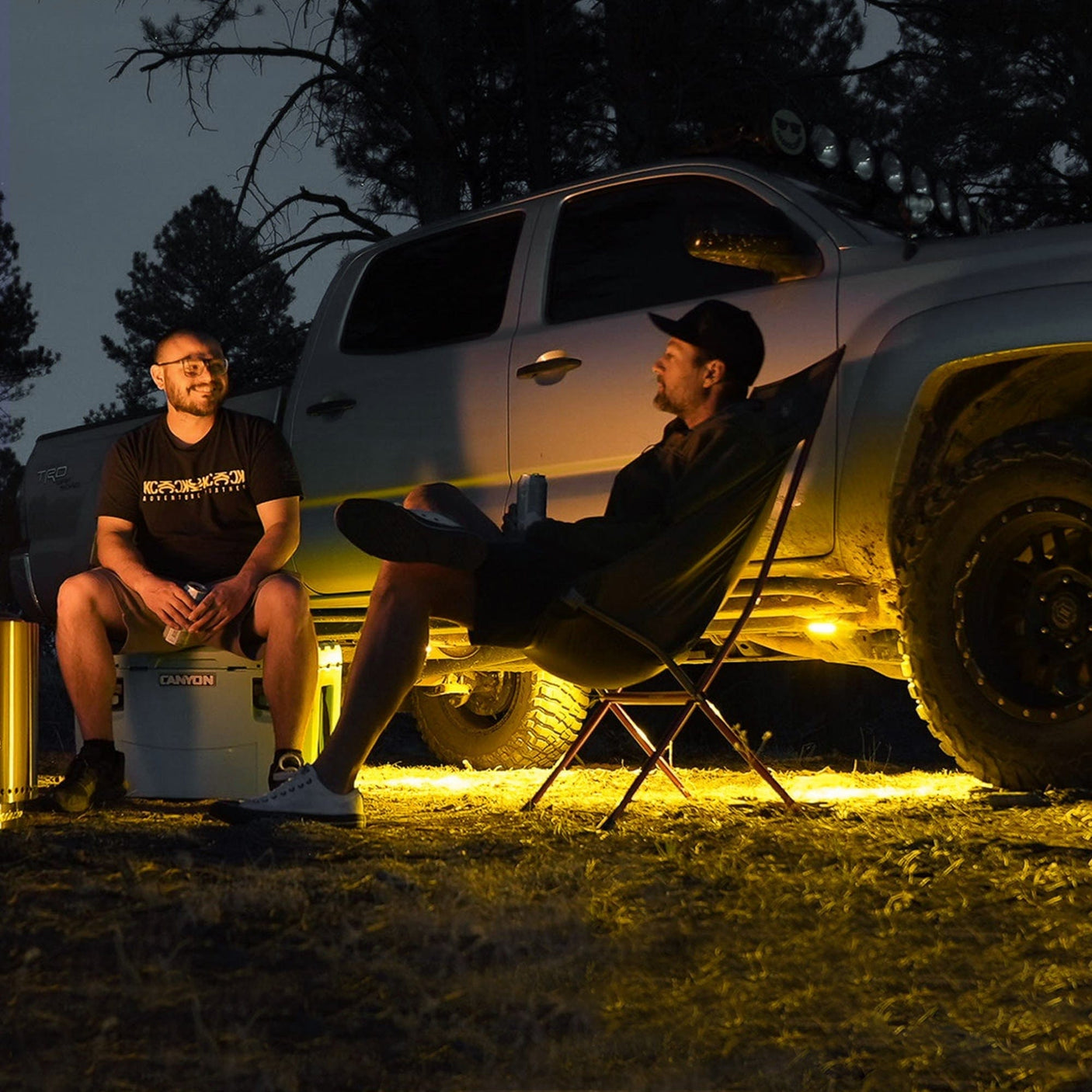 KC HiLiTES Single Cyclone V2 LED - Single Light - Amber Lens - 5W Flood Beam - #1360