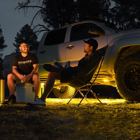 KC HiLiTES Single Cyclone V2 LED - Single Light - Amber Lens - 5W Flood Beam - #1360