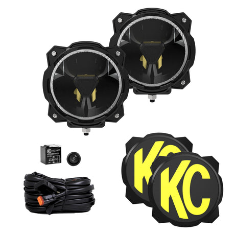 KC HiLiTES Titan Light Gravity® Titan™ 6" LED - Pair Pack - Wide-40 Beam - #91403