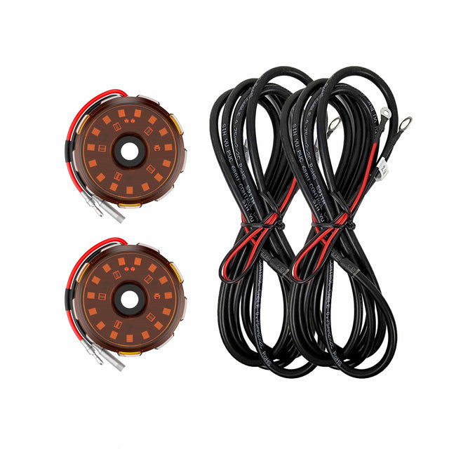 KC HiLiTES Wiring Two-Light Add-On Cyclone V2 Kit - Amber - 2.5 Meters Long - #6332