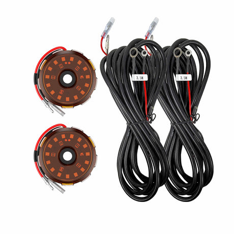 KC HiLiTES Wiring Two-Light Add-On Cyclone V2 Kit - Amber - 3.5 Meters Long - #6334