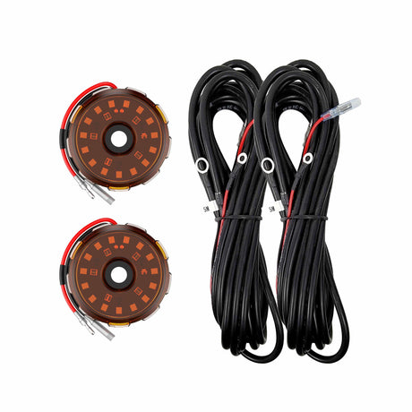 KC HiLiTES Wiring Two-Light Add-On Cyclone V2 Kit - Amber - 5.0 Meters Long - #6336